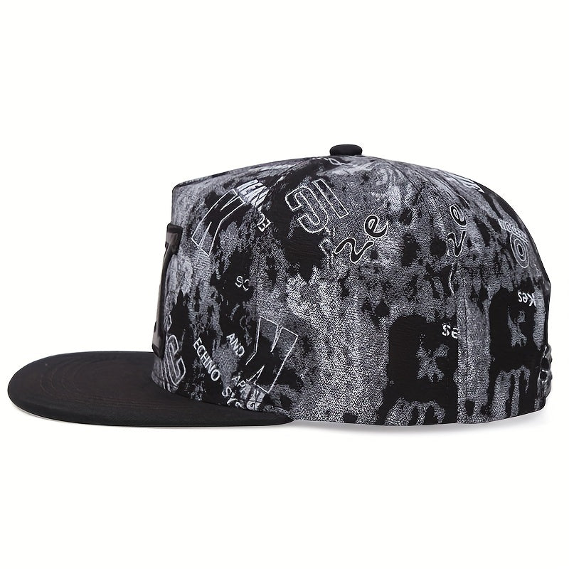 1pc Funky Cotton Mens K Letter Hip Hop Baseball Cap - Soft, Breathable, Stylish Headwear for Casual Wear - Ideal Gift for Friends and Family