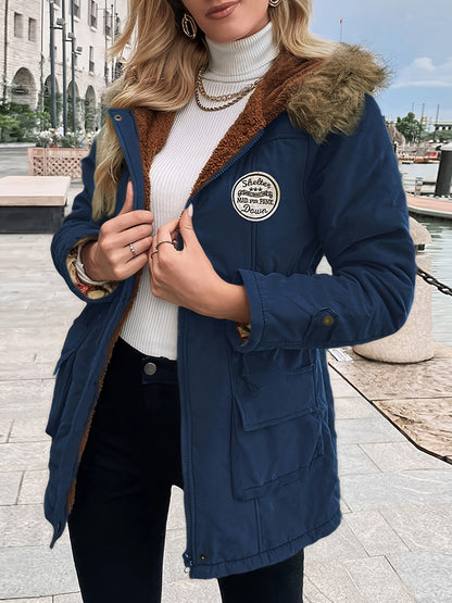 Winter Warmth Parka Coat - Long Outwear with Multiple Pockets for Women, Ideal for Cold Weather, Outdoor Activities and Daily Wear