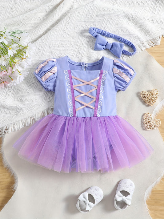 Baby Girls Fancy Mesh Puffy Princess Dress Up Christmas Halloween Party Costume