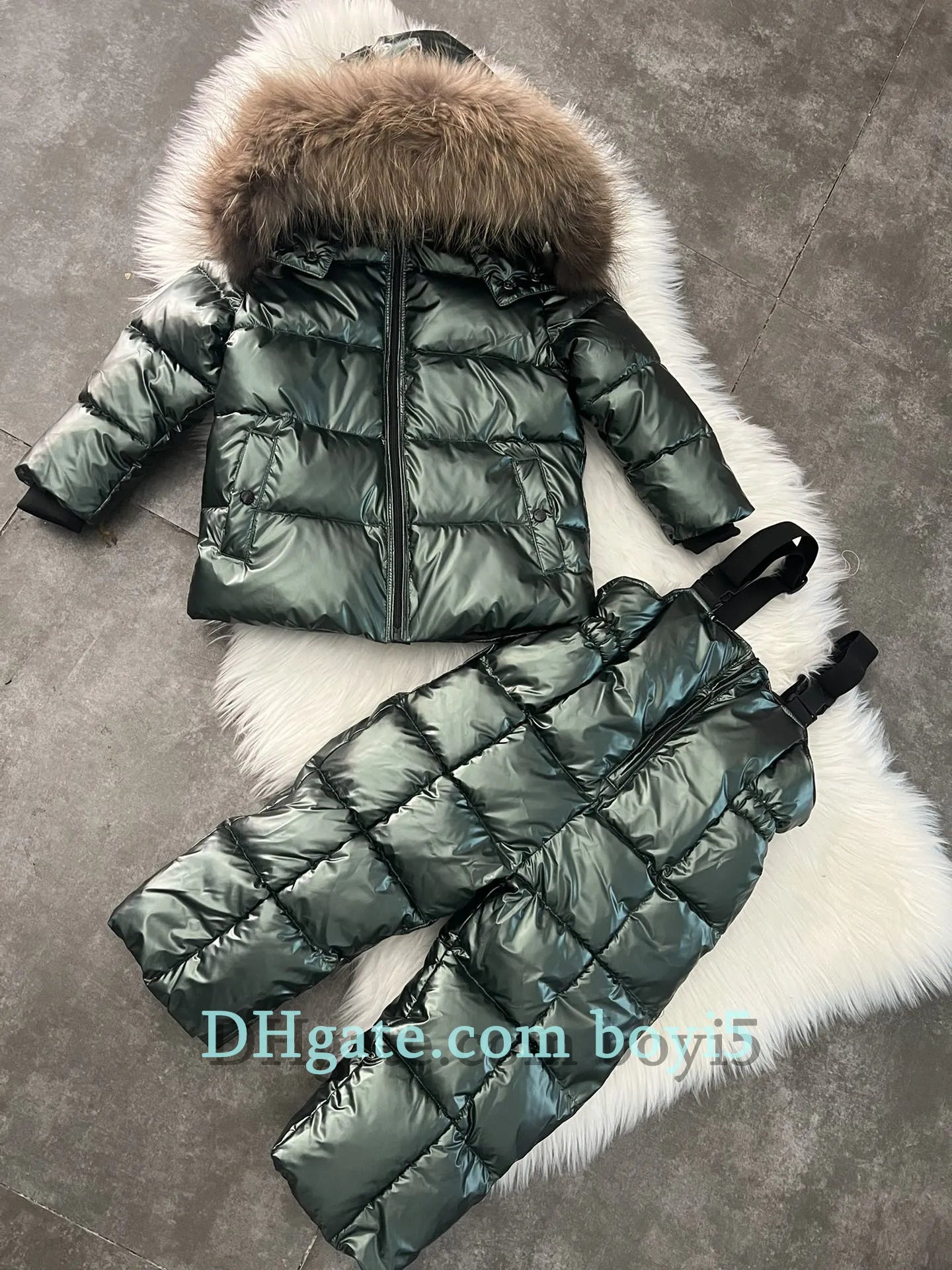 Down coat childrens jacket baby boys clothing Winter outwear keep warm puffer jackets kids fur collar hooded outerwear coats for boy girls clothes Christmas gift