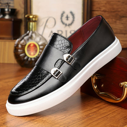 Comfy Men's Slip-On Loafers - Non-Slip, Trendy Shoes for Outdoor Walking, Traveling, and Party