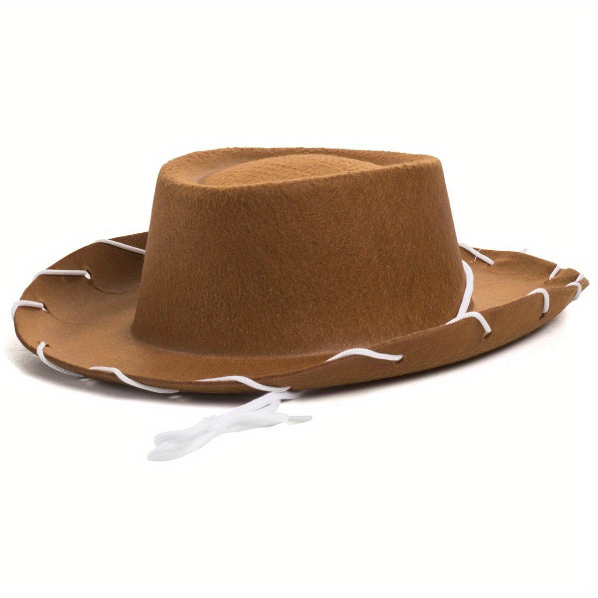 1pc Brown Felt Cowboy Hat, Interesting Men's Western Cowboy Hat, Christmas Decorative Hat, Party Decoration, The Best Choice For Halloween Party Decoration, Ideal choice for Gifts