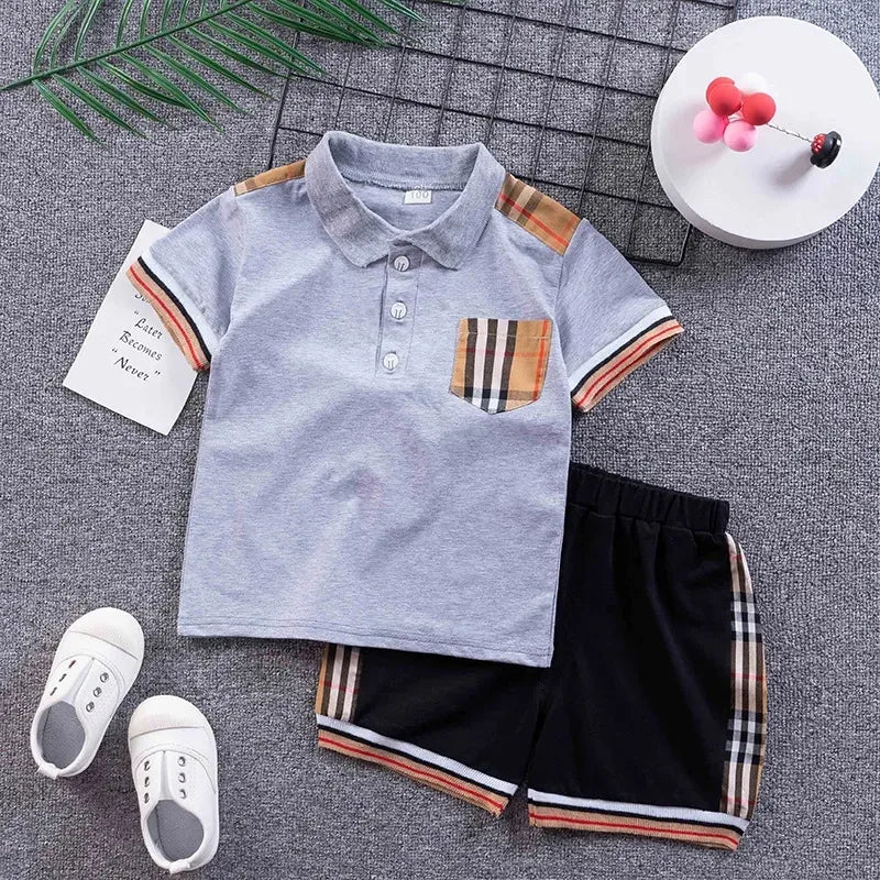 Baby Clothes Set T-Shirt Shorts Toddler Casual Clothing Kids Tracksuit Children Boys Cartoon 2Pcs/set