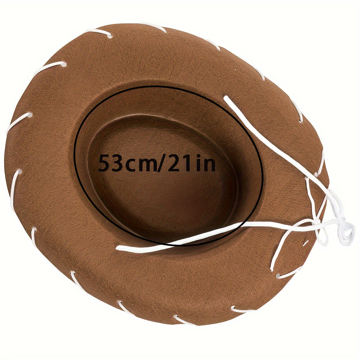 1pc Brown Felt Cowboy Hat, Interesting Men's Western Cowboy Hat, Christmas Decorative Hat, Party Decoration, The Best Choice For Halloween Party Decoration, Ideal choice for Gifts