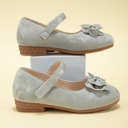 Chic Girls' Princess Shoes with Bowknot - Breathable, Lightweight & Non-Slip for Spring/Summer/Fall - Perfect for Parties & Casual Wear