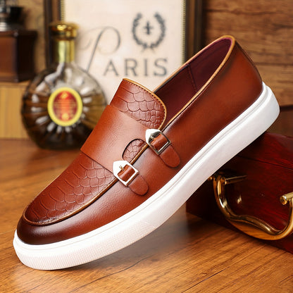 Comfy Men's Slip-On Loafers - Non-Slip, Trendy Shoes for Outdoor Walking, Traveling, and Party