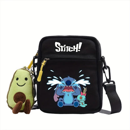 Stitch Enchantment - Vibrant Disney Shoulder Bag - Durable Canvas, Anime-inspired, Perfect for Everyday Essentials