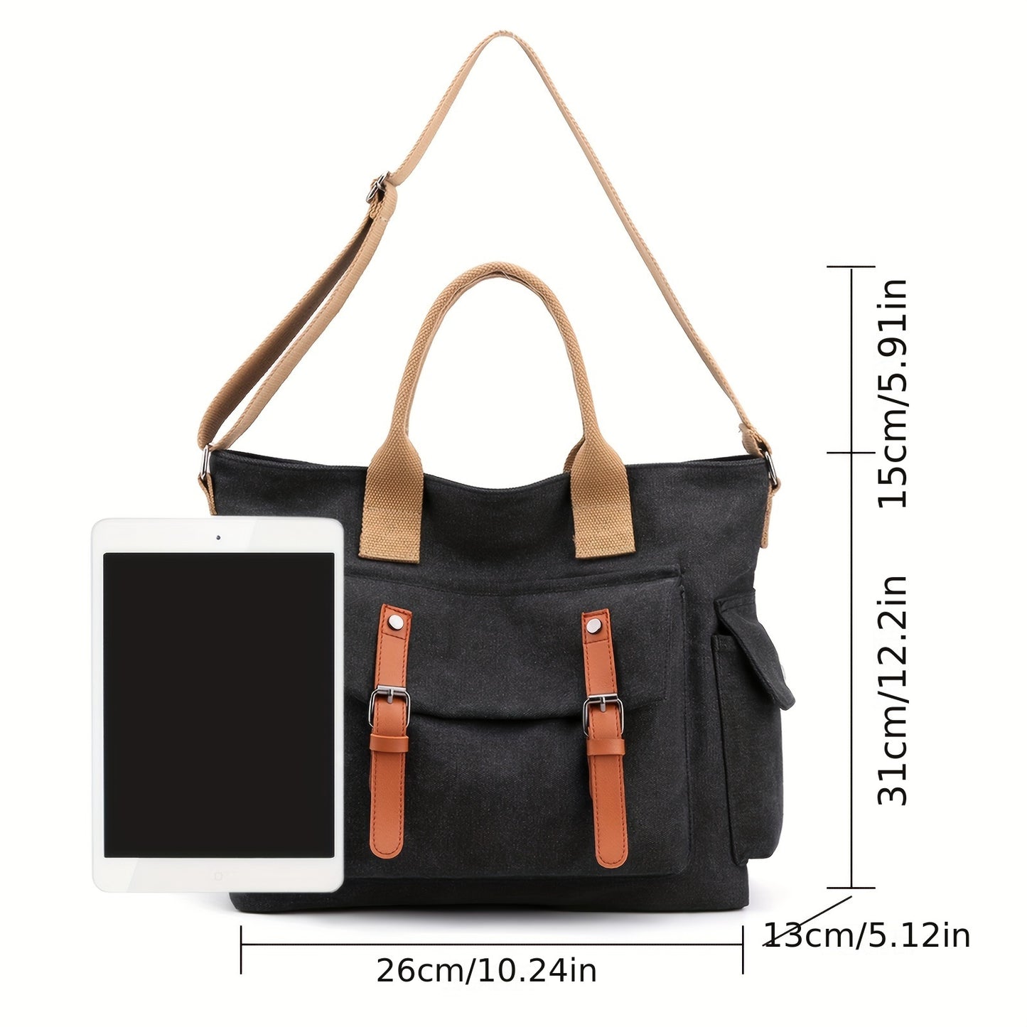 Large Canvas Tote Bags Hobo Crossbody Bag Purse for  Women Vintage Casual Travel Shoulder Bags Handbags for Girl Beach Camping  Park Messager Bag