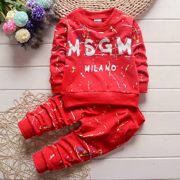 2pc Toddler Baby Boys Clothes T Shirt+Pants Kids Sportswear Clothes Children clothing autumn kids designer clothes boys 1-4Years